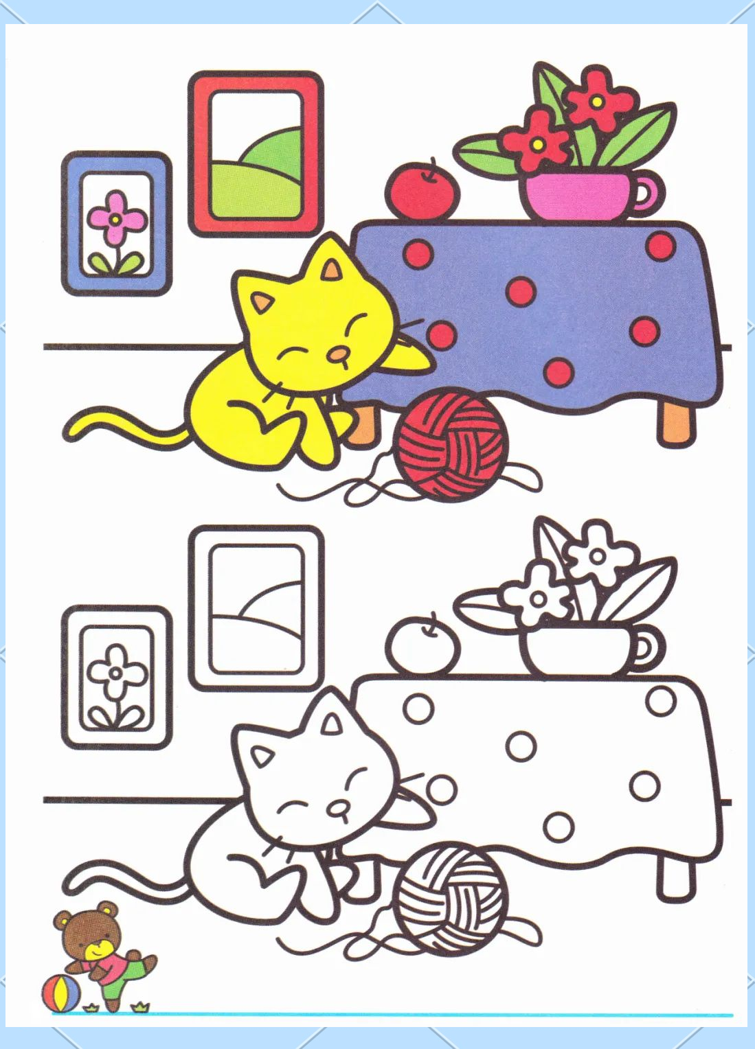 儿童幼儿宝宝涂色美术启蒙:4