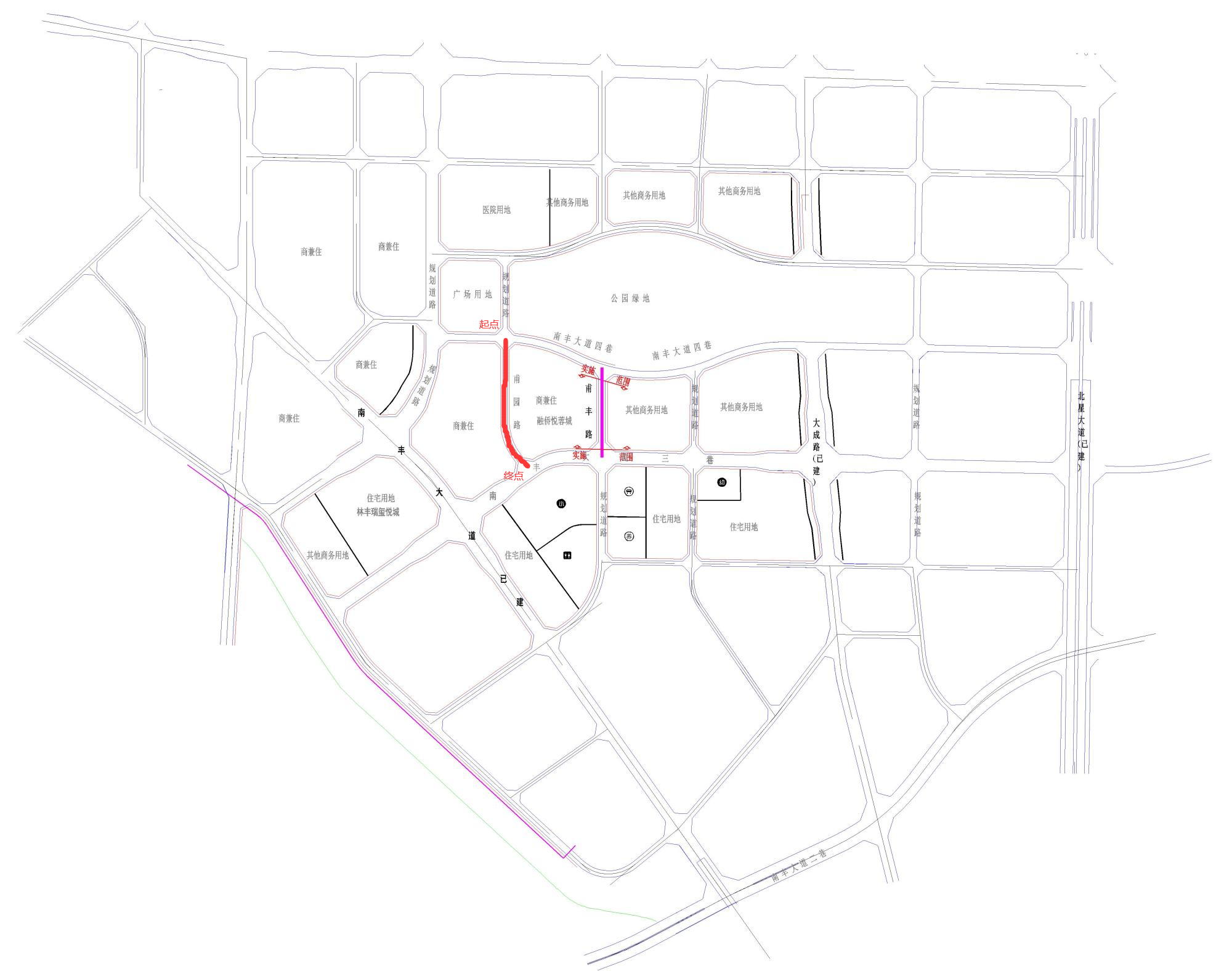 新都区大丰街道新建甫园路道路工程,将完善区域道路网络