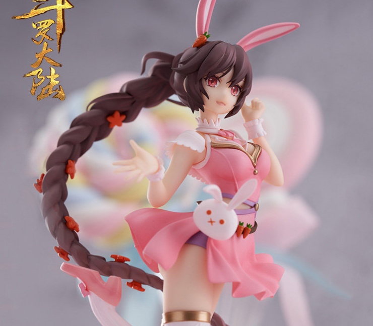 斗罗大陆:小舞官方手办,粉红短裙,长辫,兔耳,可爱又迷人