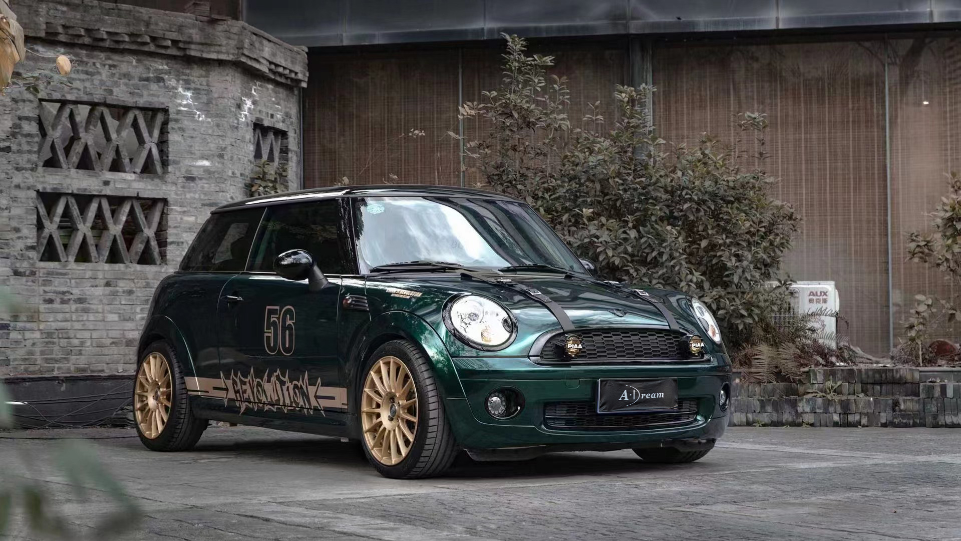 阿呆车服·漆面改色膜——mini复古英伦绿