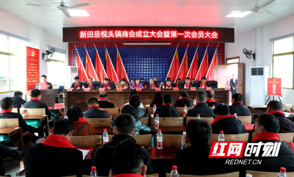 新田:枧头镇商会揭牌成立