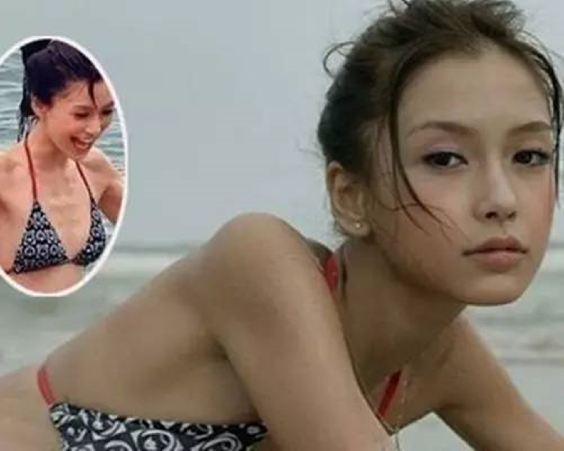 杨颖三点式泳装照曝光,身材过于真实,网友:黄晓明怎么受得住?