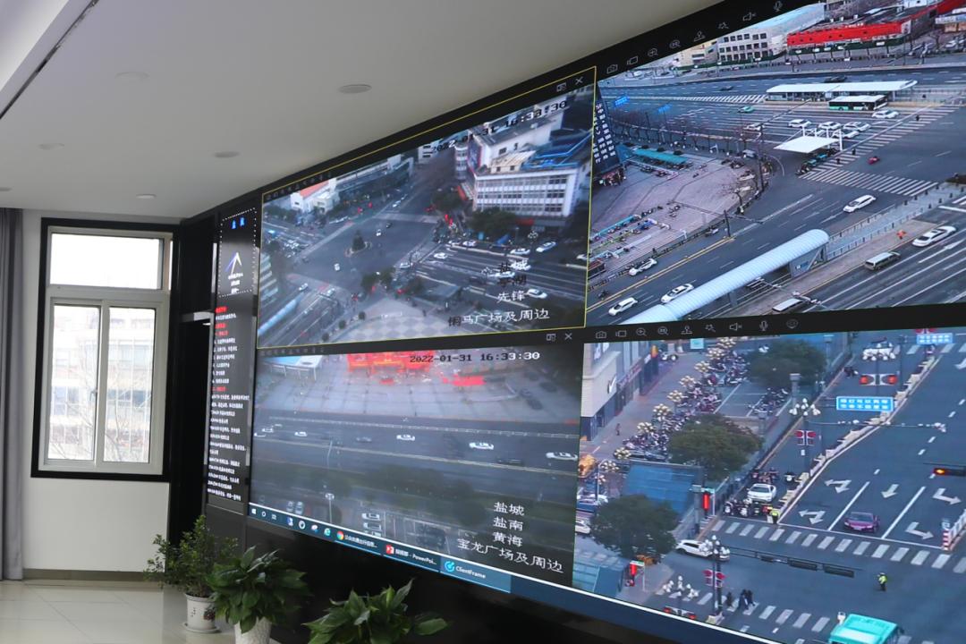 指挥大屏上的平安"春晚"