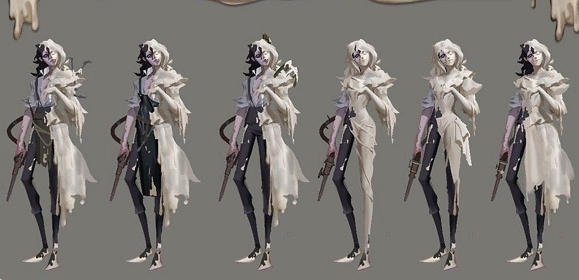 第五人格:蜡像师四版废稿公布,形象越改越迷离,最终款最贴切