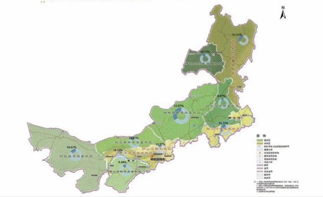 鄂尔多斯,阿拉善 农牧区:4个,大兴安岭沿麓,西辽河流域,阴山沿麓