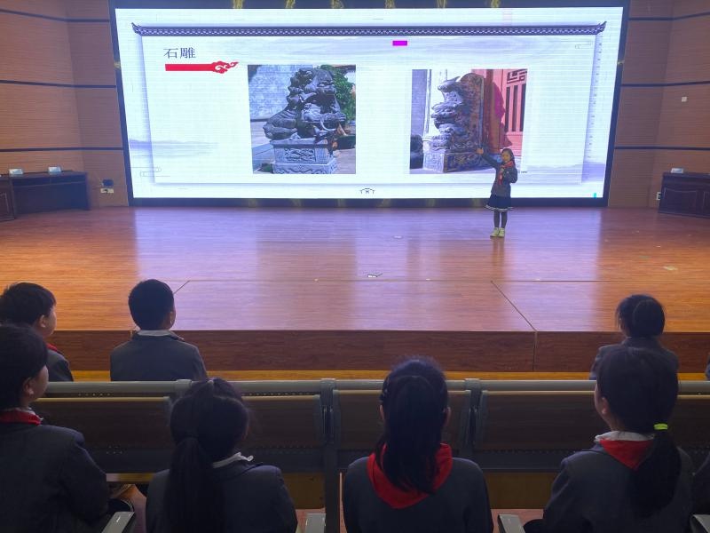 屯溪区:屯溪百鸟亭小学教育集团百鸟亭小学组织开展"徽文化进校园"