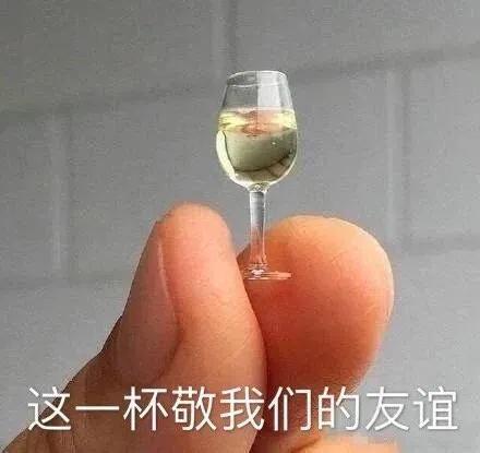 表情包 这一杯敬我们的友谊