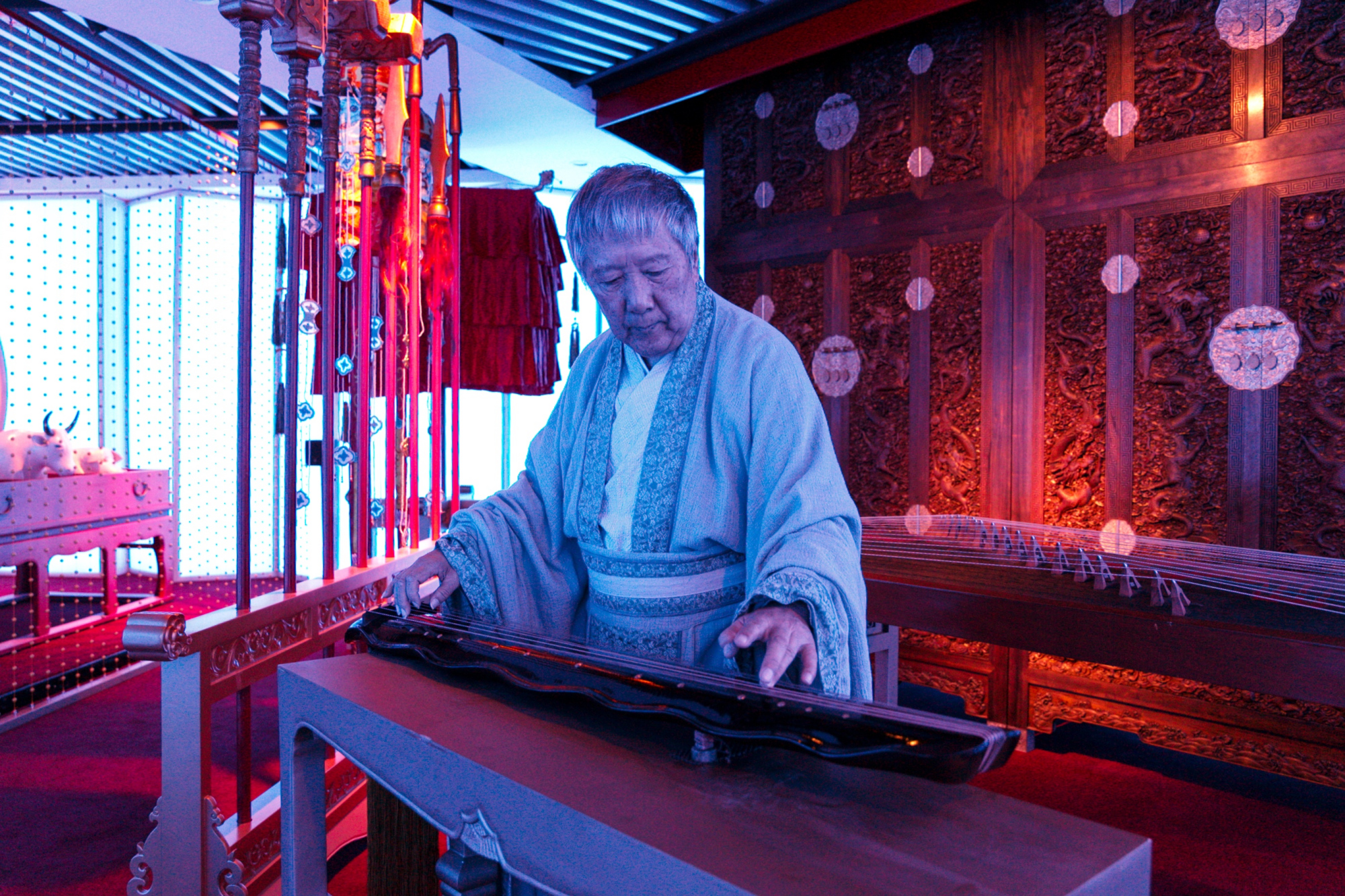 古琴表演  卢旭 摄