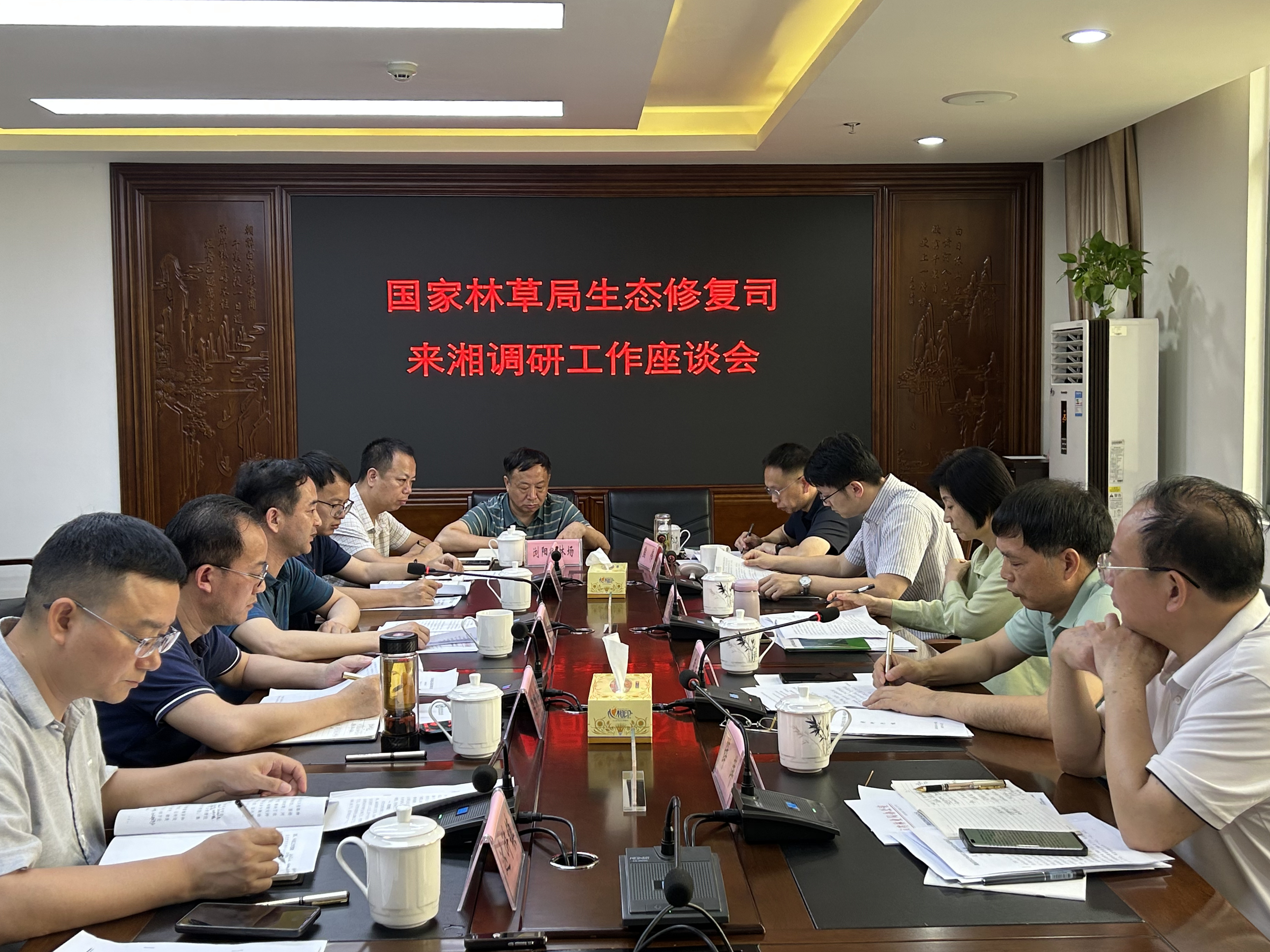 国家林草局生态司一级巡视员吴秀丽来湘调研国土绿化工作