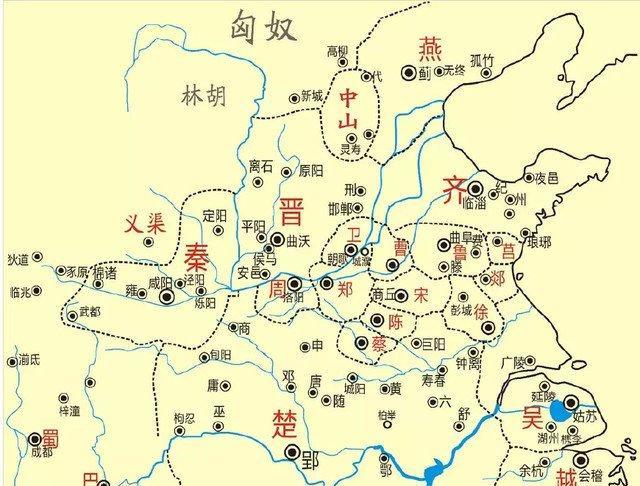 春秋战国早期地图图片
