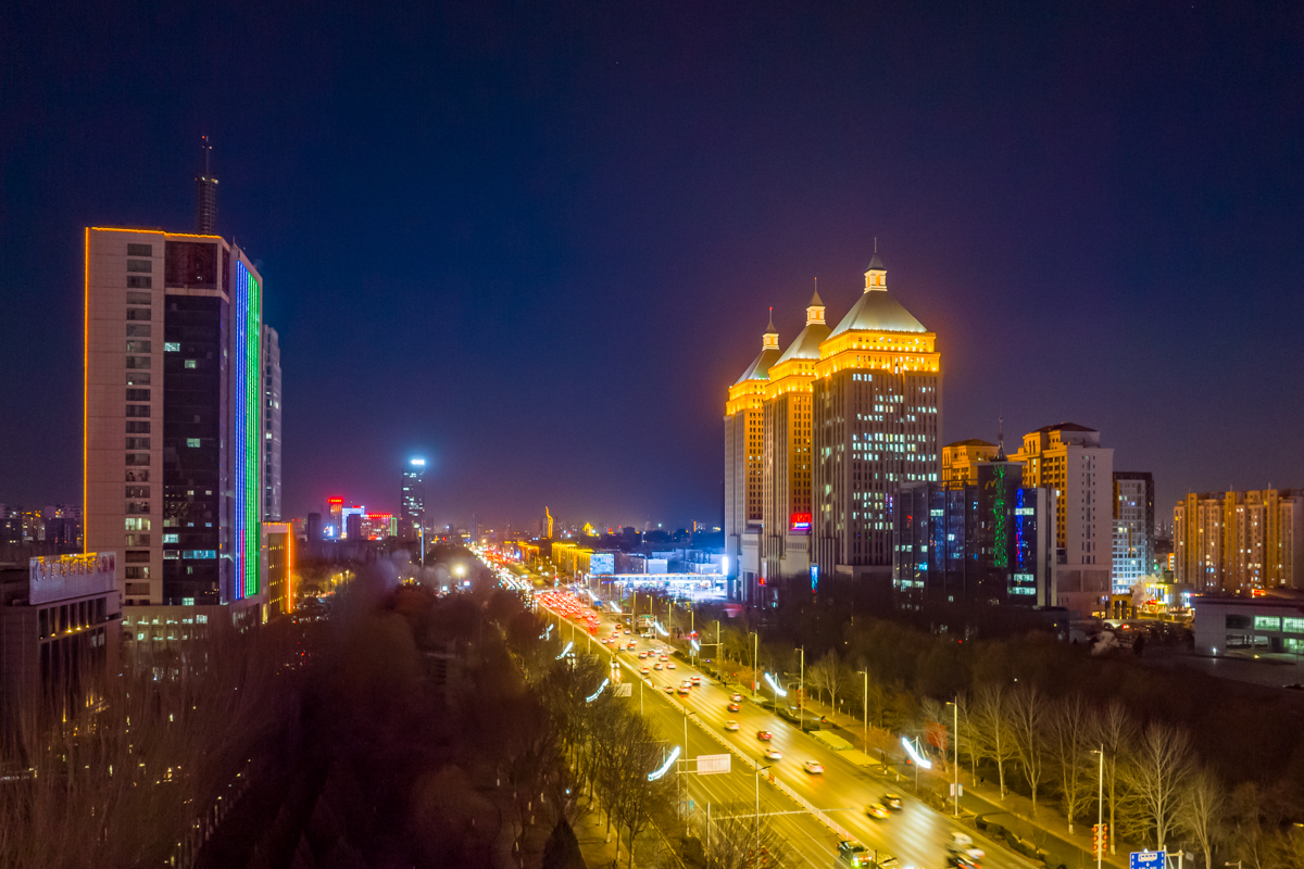 银川夜景图片 真实图片