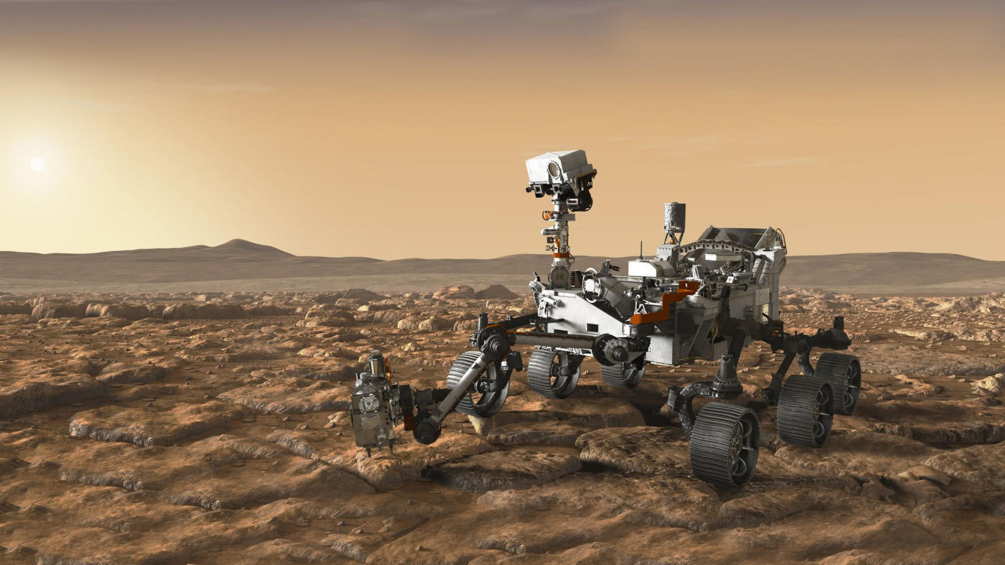 5500万公里外,好奇号传回巨大图像,让我们看到火星荒凉的景象