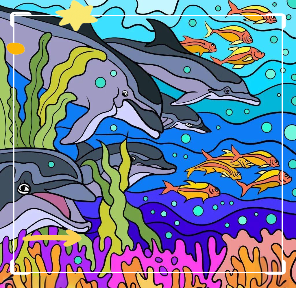 海洋主题小学绘画创意插画,张张精致,值得收藏!