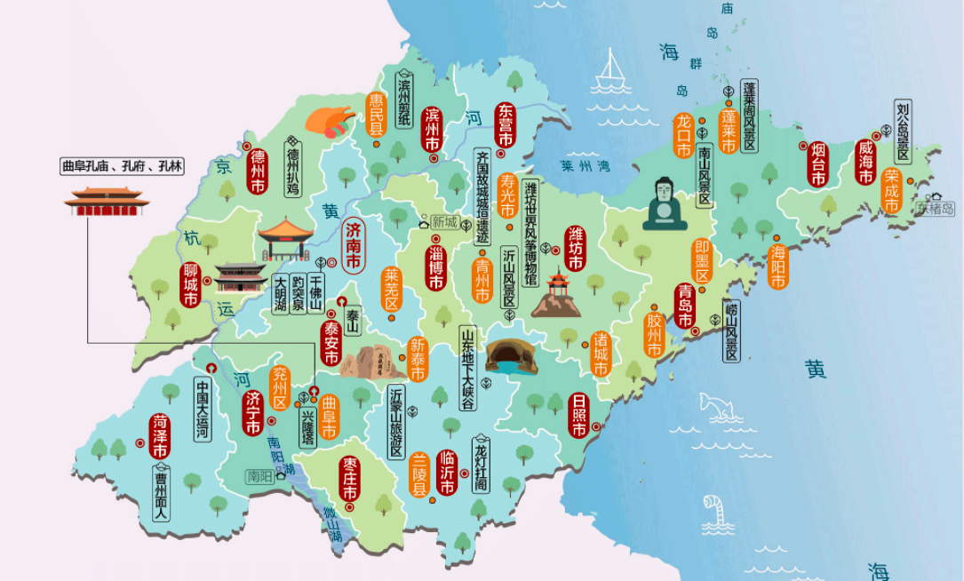 中国旅游地理——山东省知识梳理
