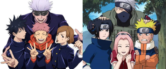 咒术回战和火影人物关系,为何两者如此相似,却无人称之为抄袭?