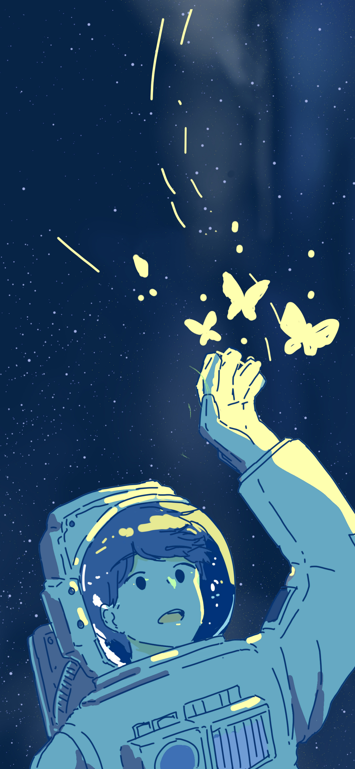 一组简单好看的男生插画壁纸