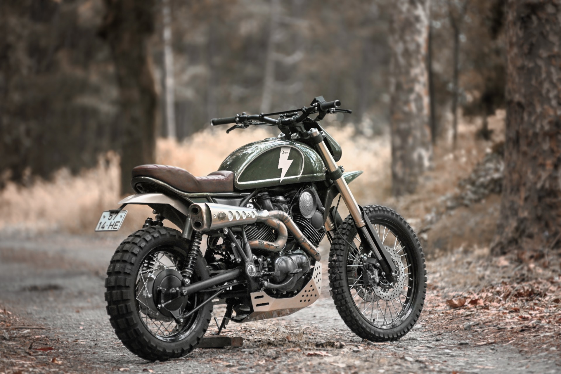 为scram africa而生 雅马哈xv1100巡航改攀爬