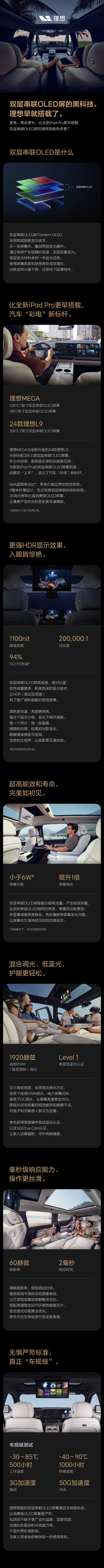 苹果新iPad Pro同源 理想汽车：我们早就用上了双层串联OLED屏幕