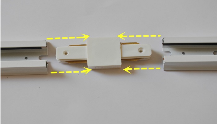 轨道灯轨道接头接法图片
