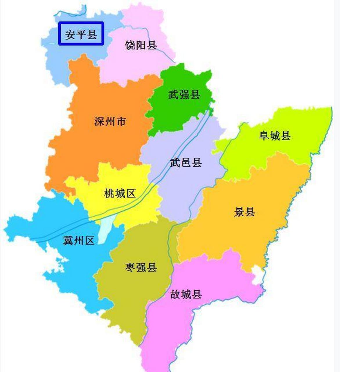 饶阳县地图各村庄图片