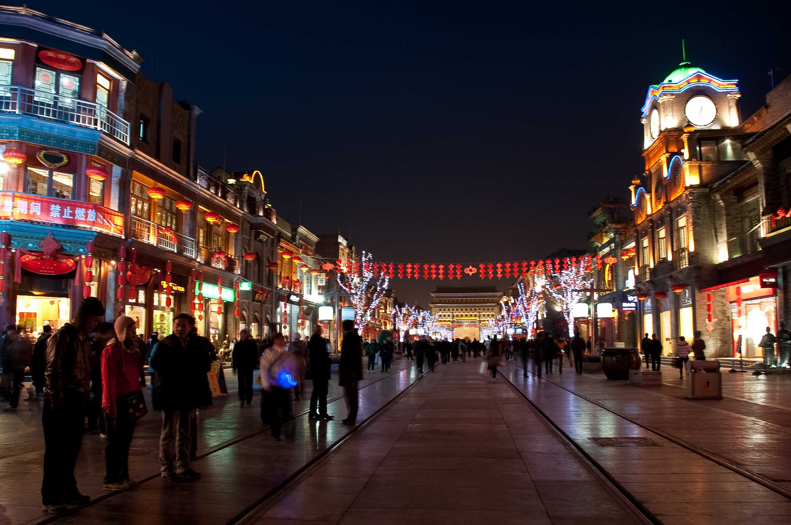北京城市夜景真实图片