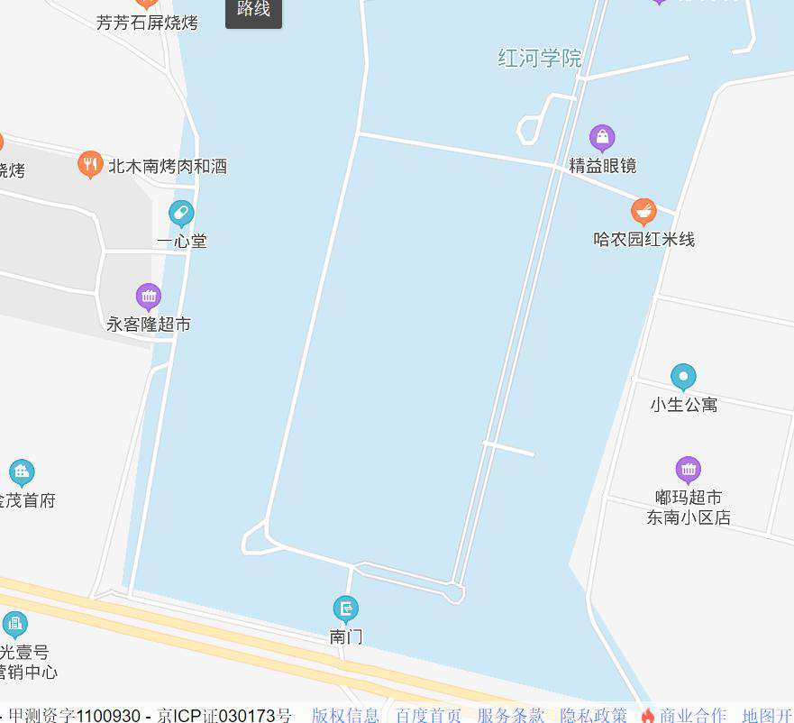 红河职业技术学院地图图片