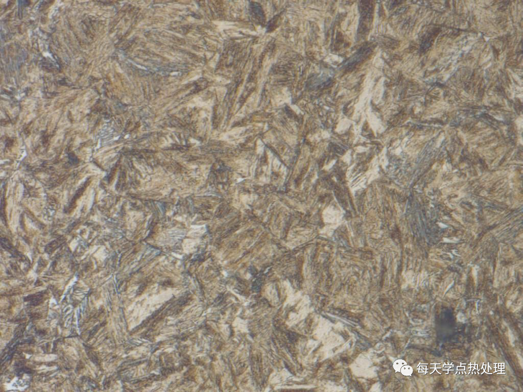 渗碳芯部低碳马氏体 断续网状铁素体 500×2120cr 渗碳(成品)芯部组织