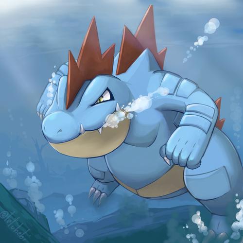 《神奇宝贝图鉴》no160:潜入水中匍匐前进的可怕杀手——大力鳄
