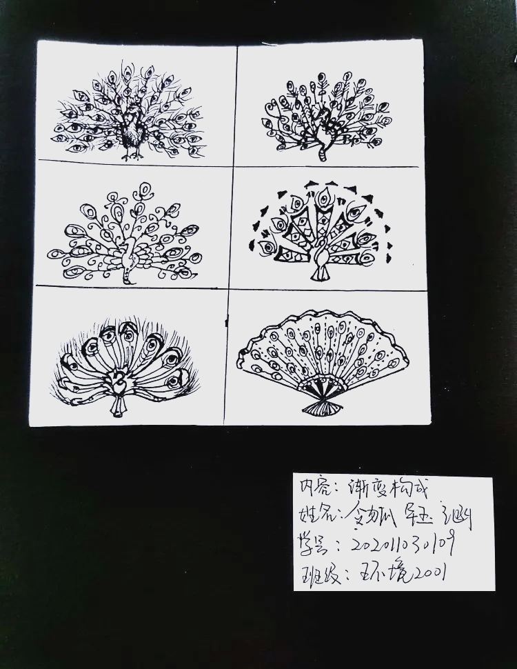渐变构成作品欣赏,视觉节奏感十足