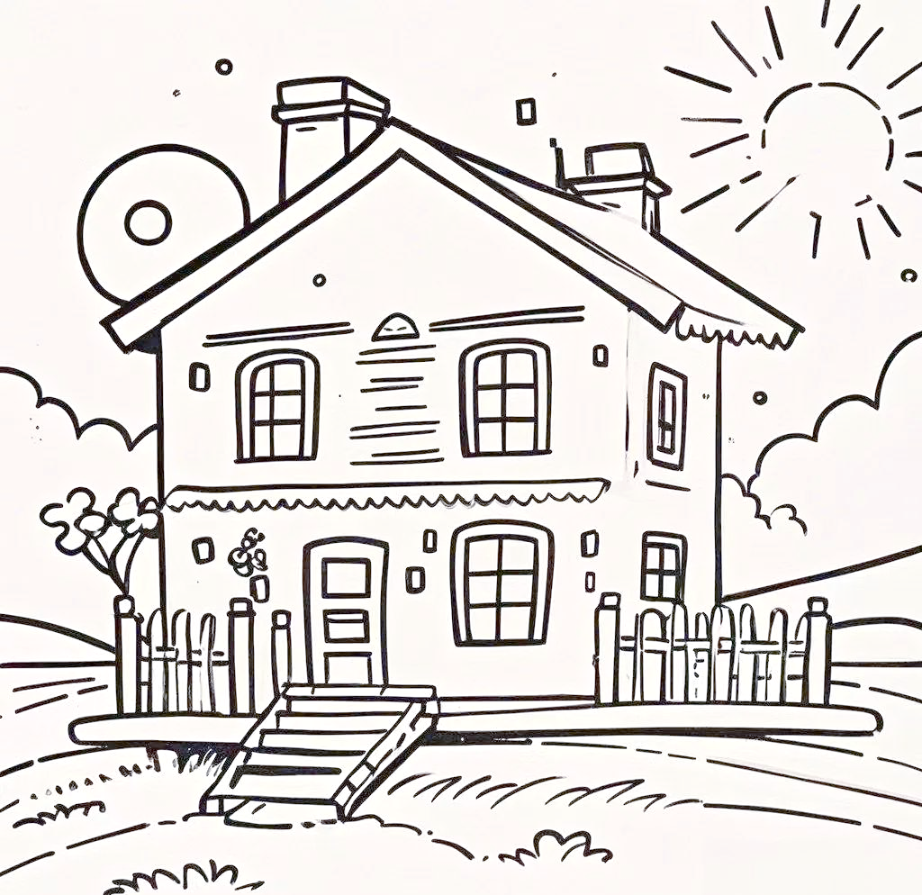 小房子简笔画技巧分享与创作心得