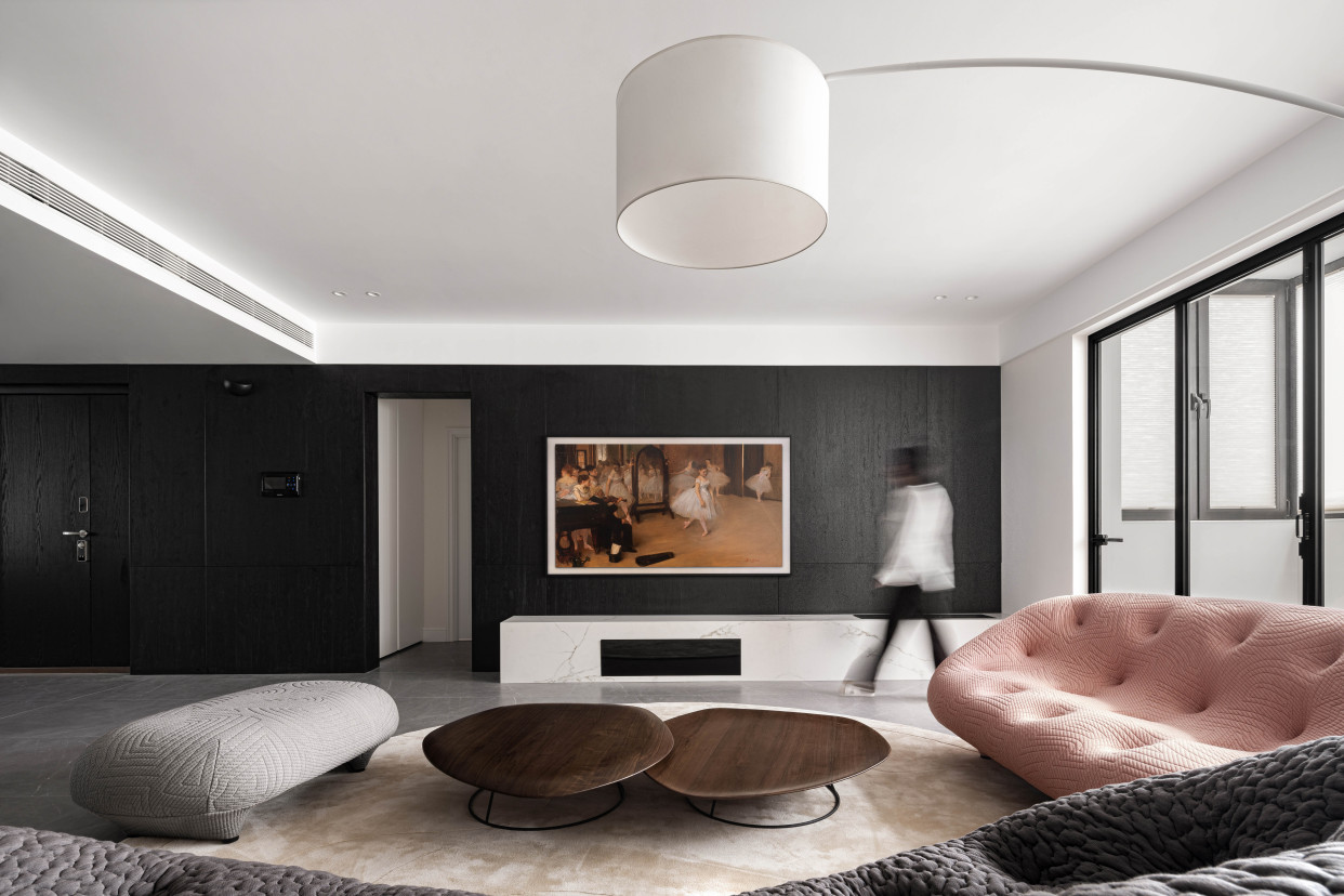 220平米平层公寓,现代装修效果图