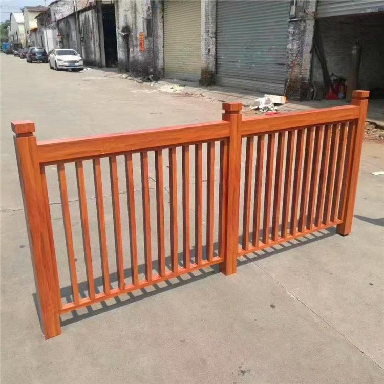 铝扁管烧焊栏杆 白橡木铝管栏杆