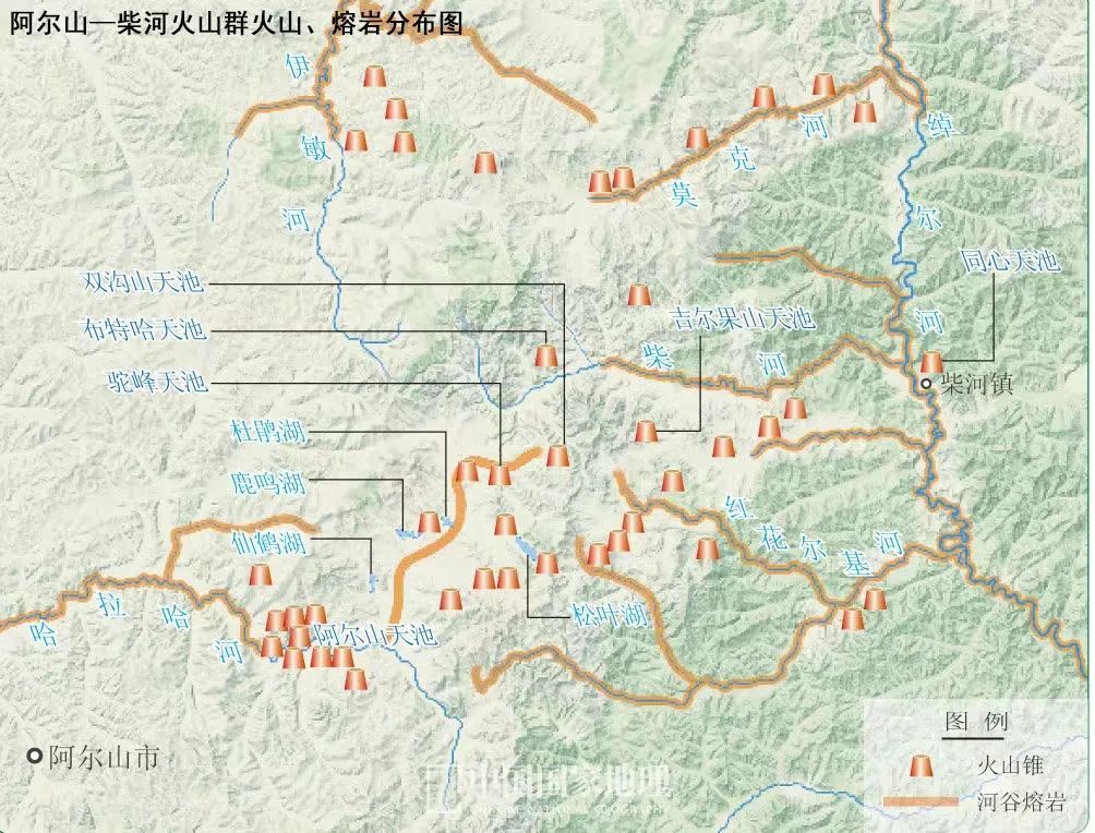 四川火山分布图高清图片