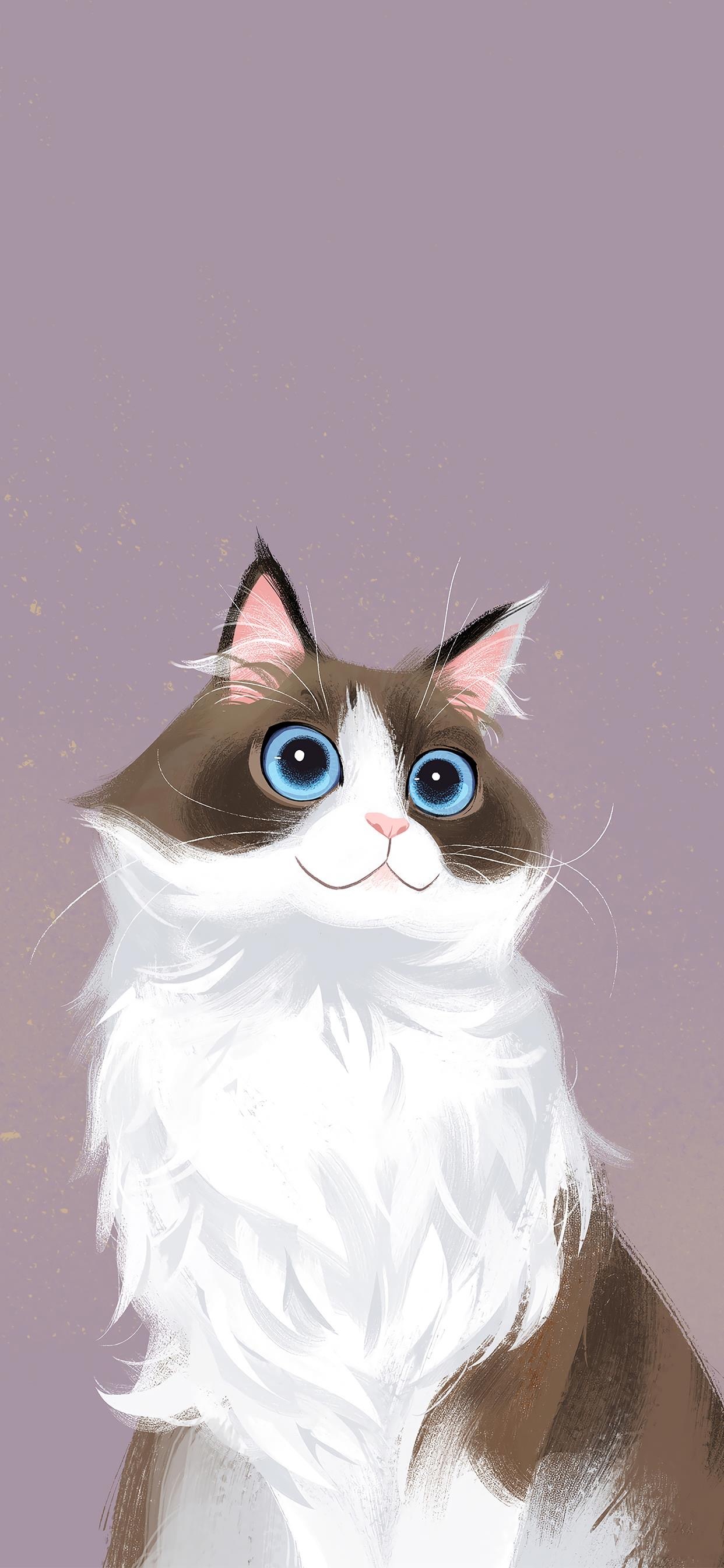 多彩壁纸646期|一组可爱的猫咪手机壁纸 高清壁纸无水印