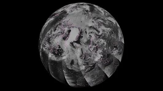 2021年8月1日北极可见光图像国家卫星气象中心供图