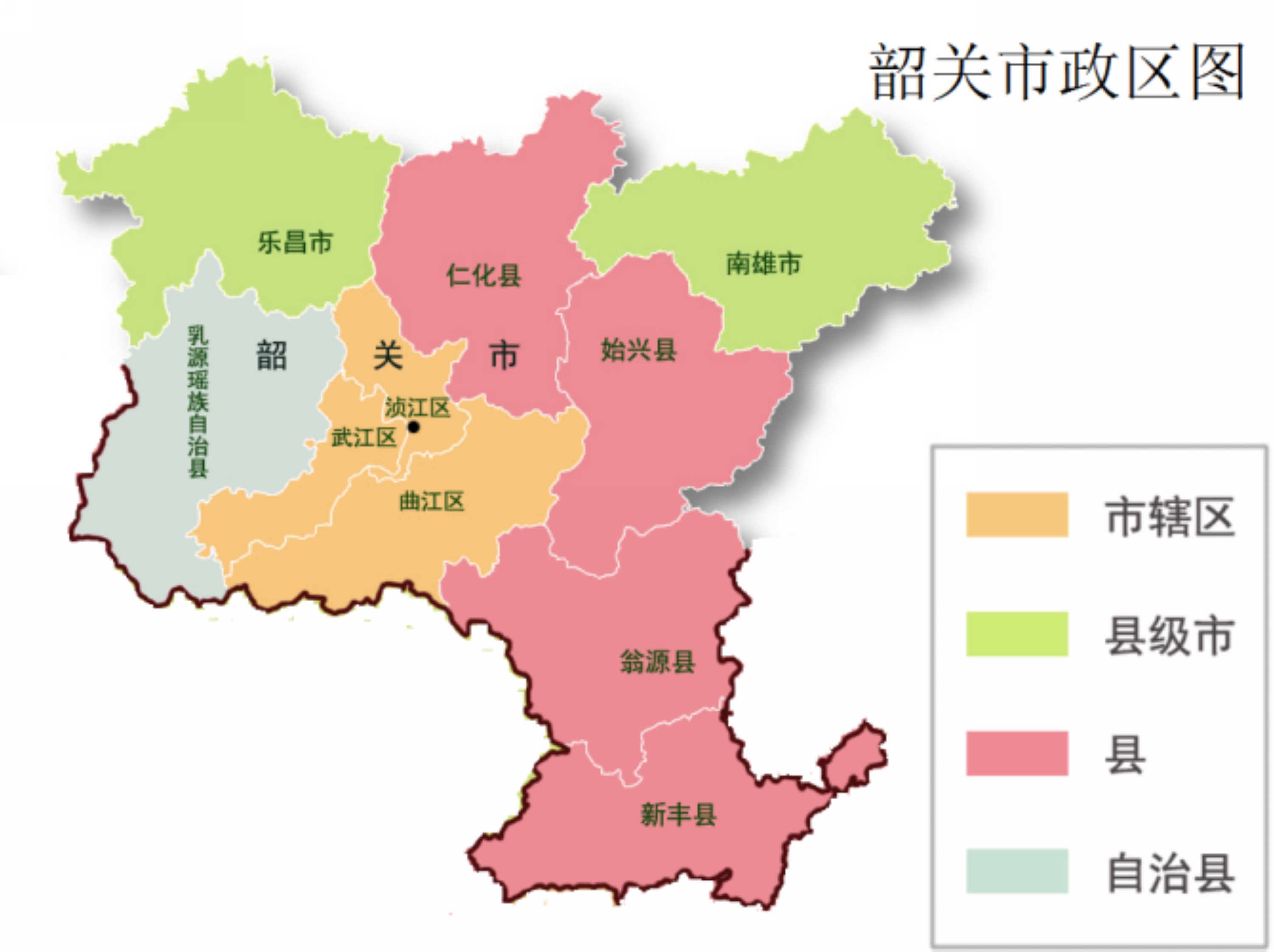 广东韶关市区详细地图图片