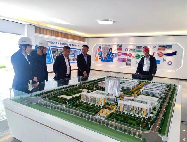 中建四局李京民赴合肥八中运河新城校区项目调研指导