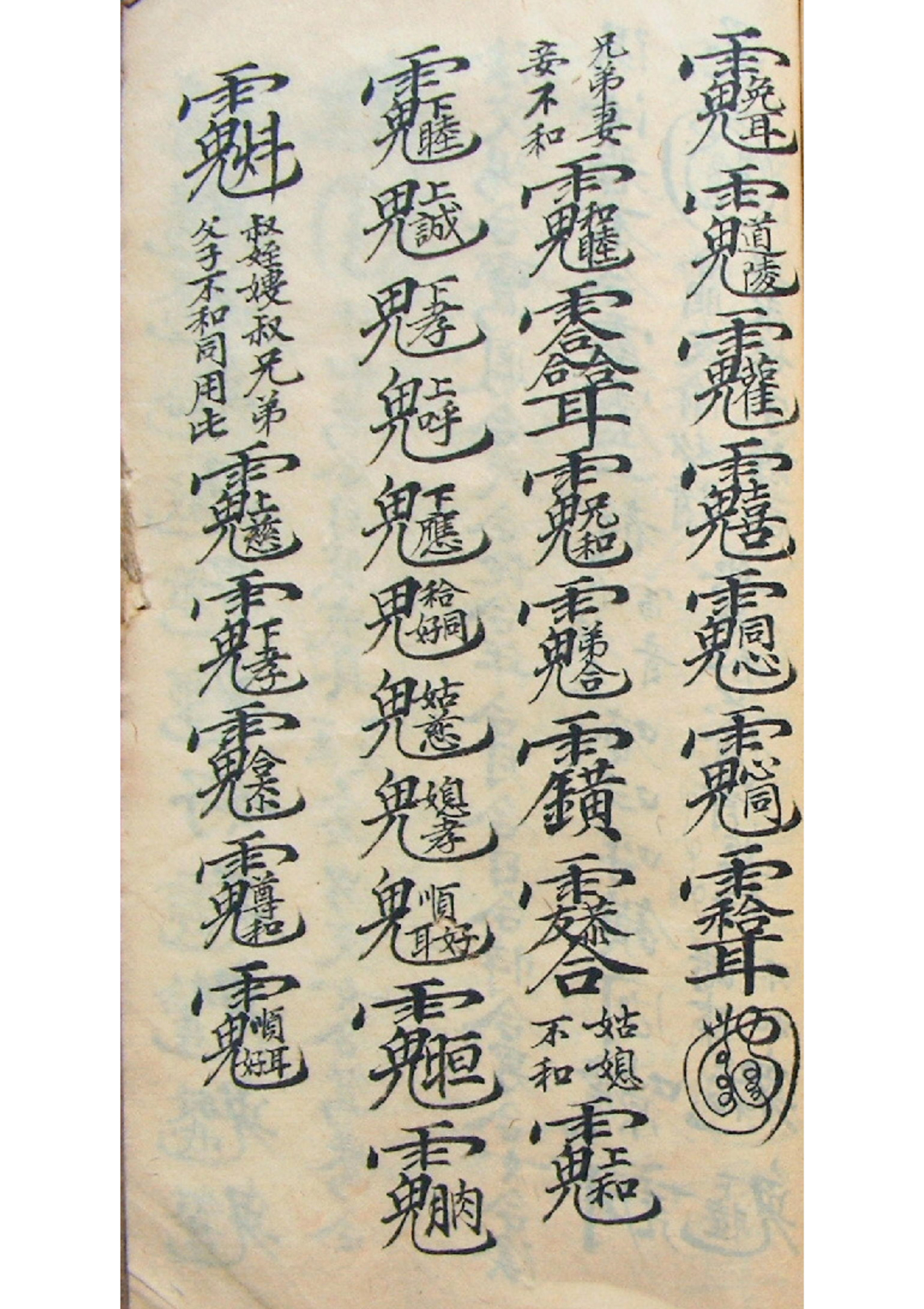 《正一镇宅符秘》道教符咒秘本古书籍