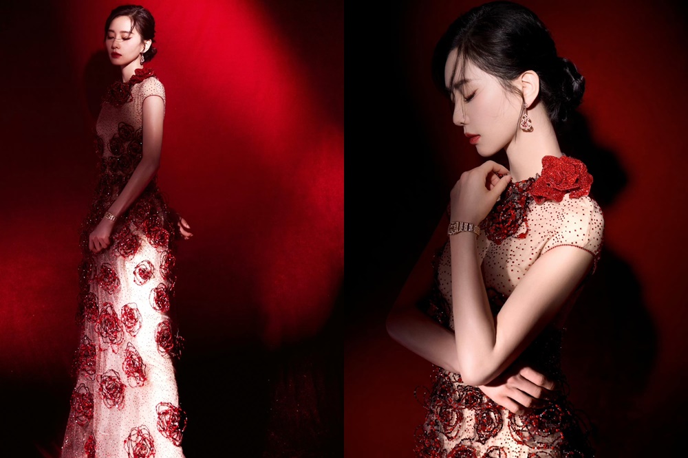 《一念关山》刘诗诗礼服老气廉价《以爱为营》白鹿蓬裙像高丽菜