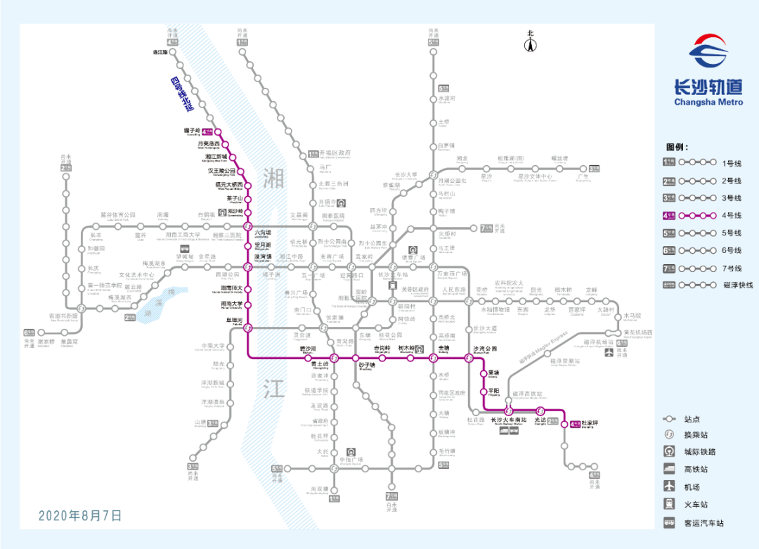 长沙地铁规划图图片
