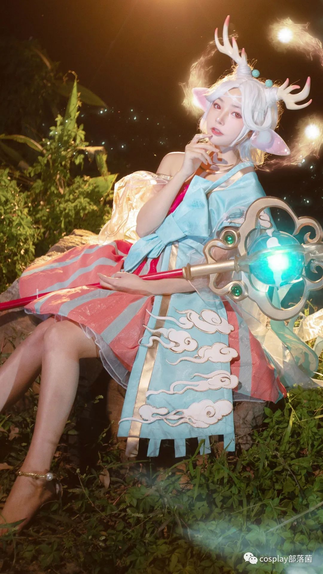 cos:王者荣耀瑶遇见神鹿cos正片@苏嫣