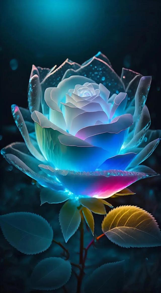 美图:晶莹剔透水晶花