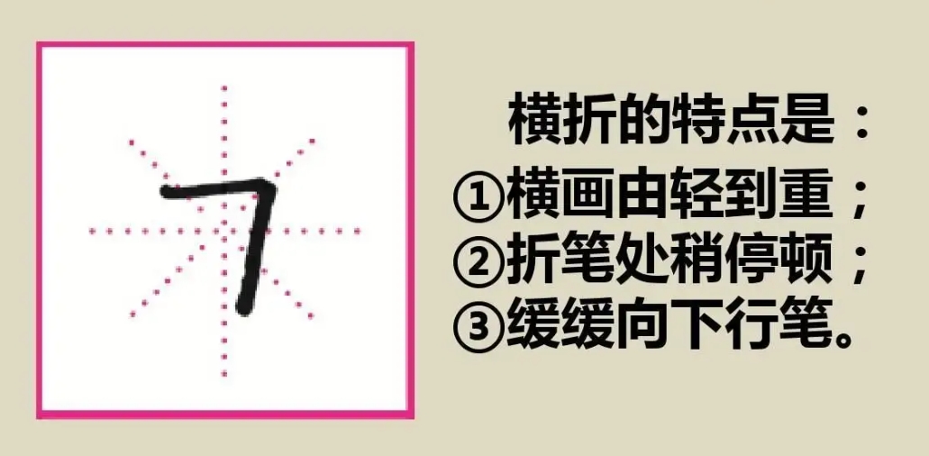 横折笔画田字格图片