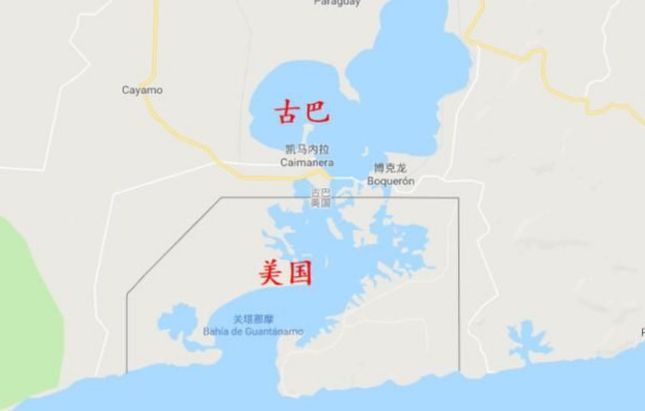 关塔那摩湾的出口被美国控制,海湾内的古巴船舶难以自由出海