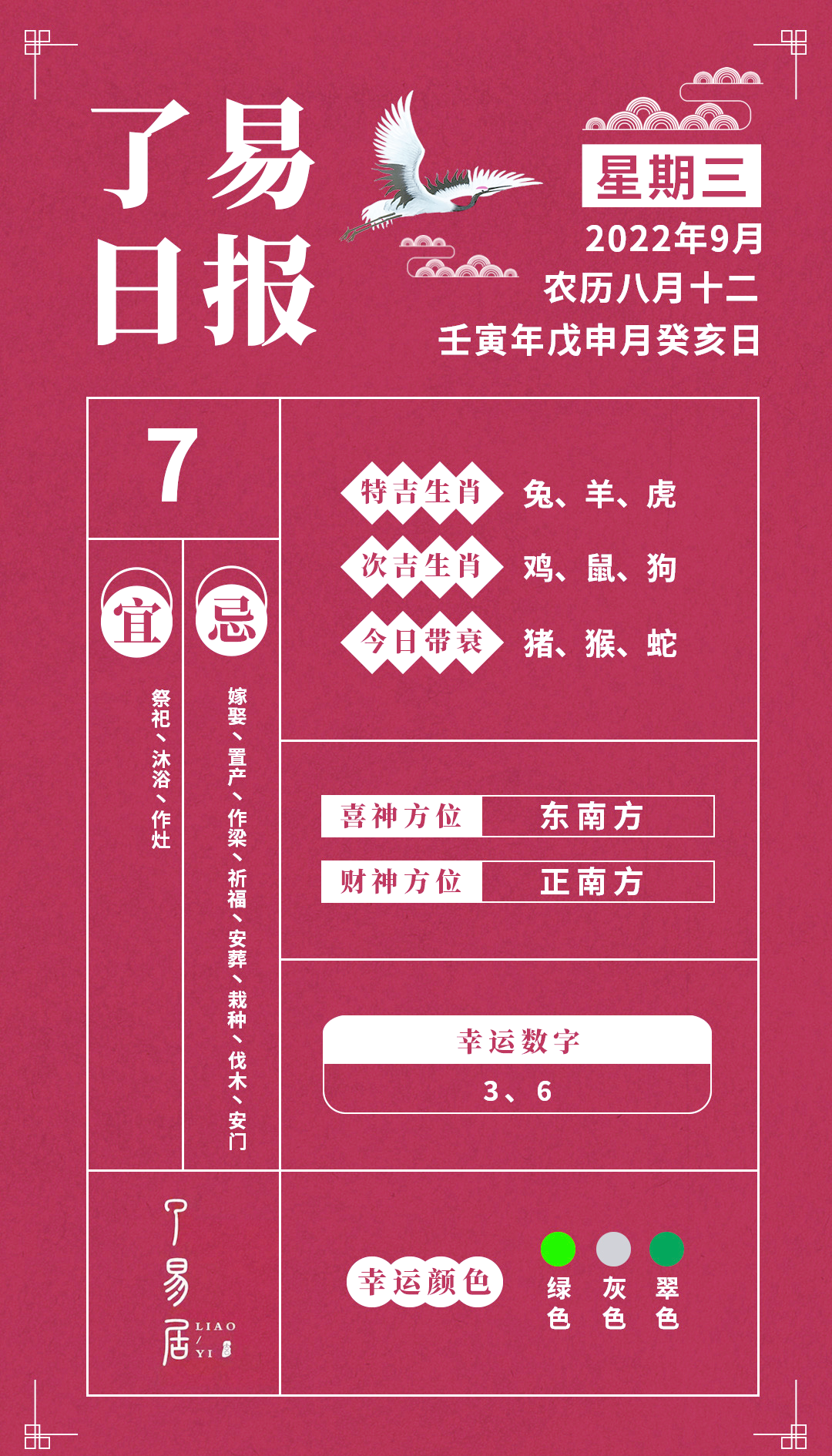 今日生肖运势财运查询(今日生肖运势吉凶排名)