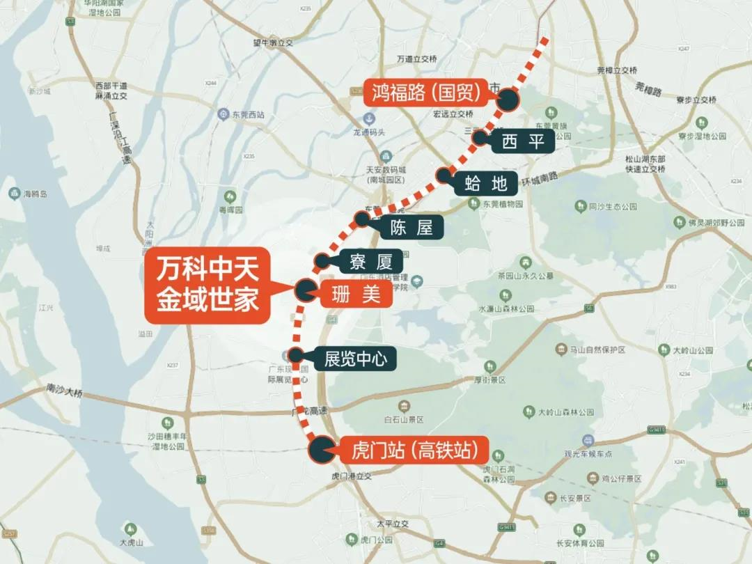 厚街地铁2号线线路图图片