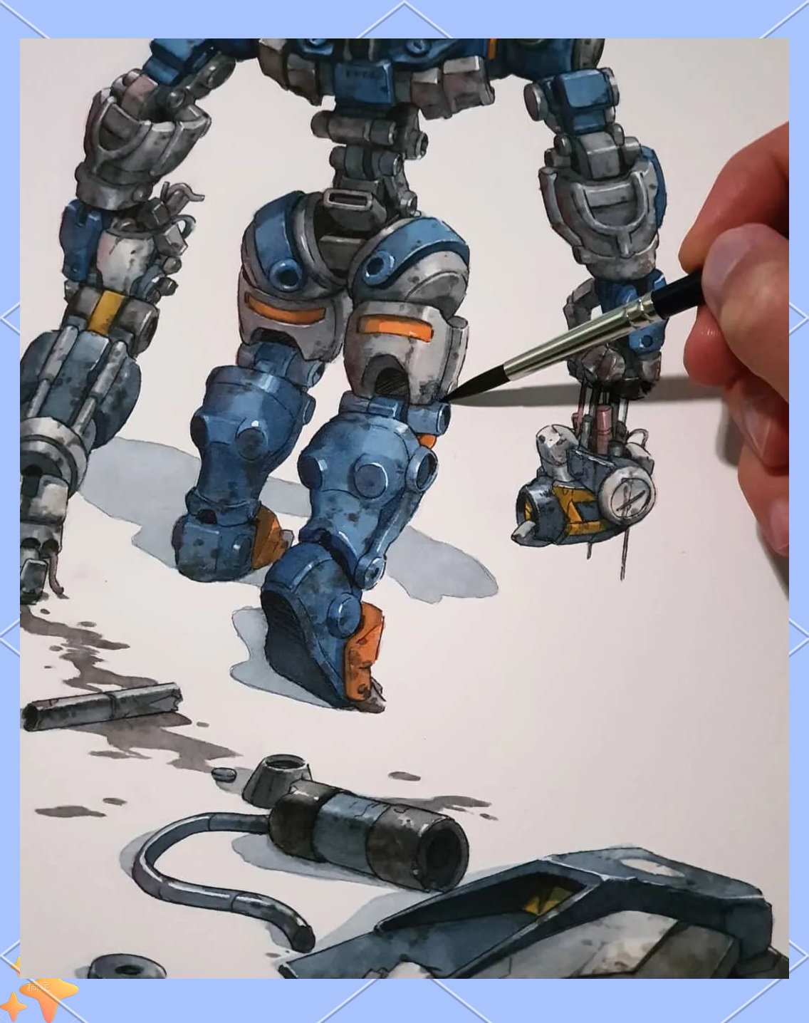 用水彩画机器人:西班牙艺术家的创新探索