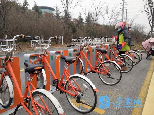 宿迁市区公共自行车:每日消毒,请放心使用