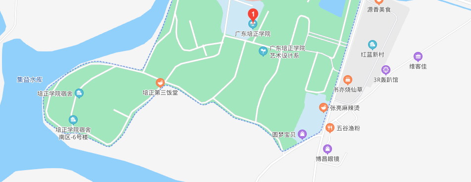 广东培正学院地图图片