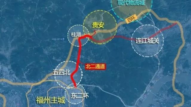 福州北二通道2023年7月通車,貴安溫泉度假旅遊區區位優勢突顯